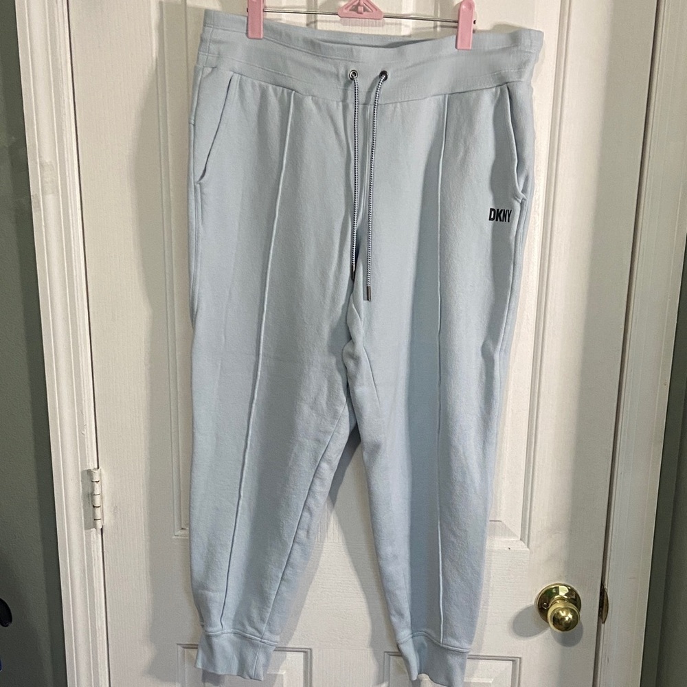 DKNY Pale Blue Drawstring Sweatpants
